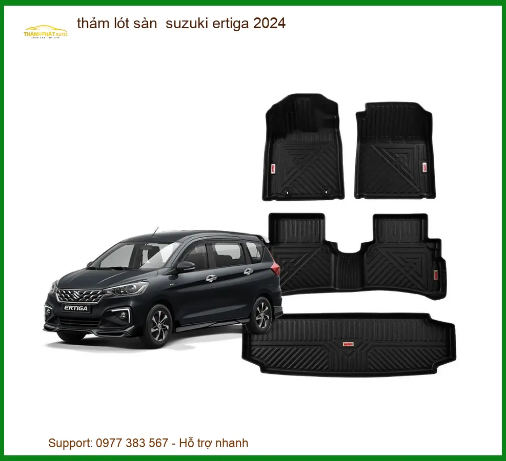 Thảm Lót Sàn Suzuki Ertiga 2024 - Nơi Lắp Đặt Chính Hãng TPHCM
