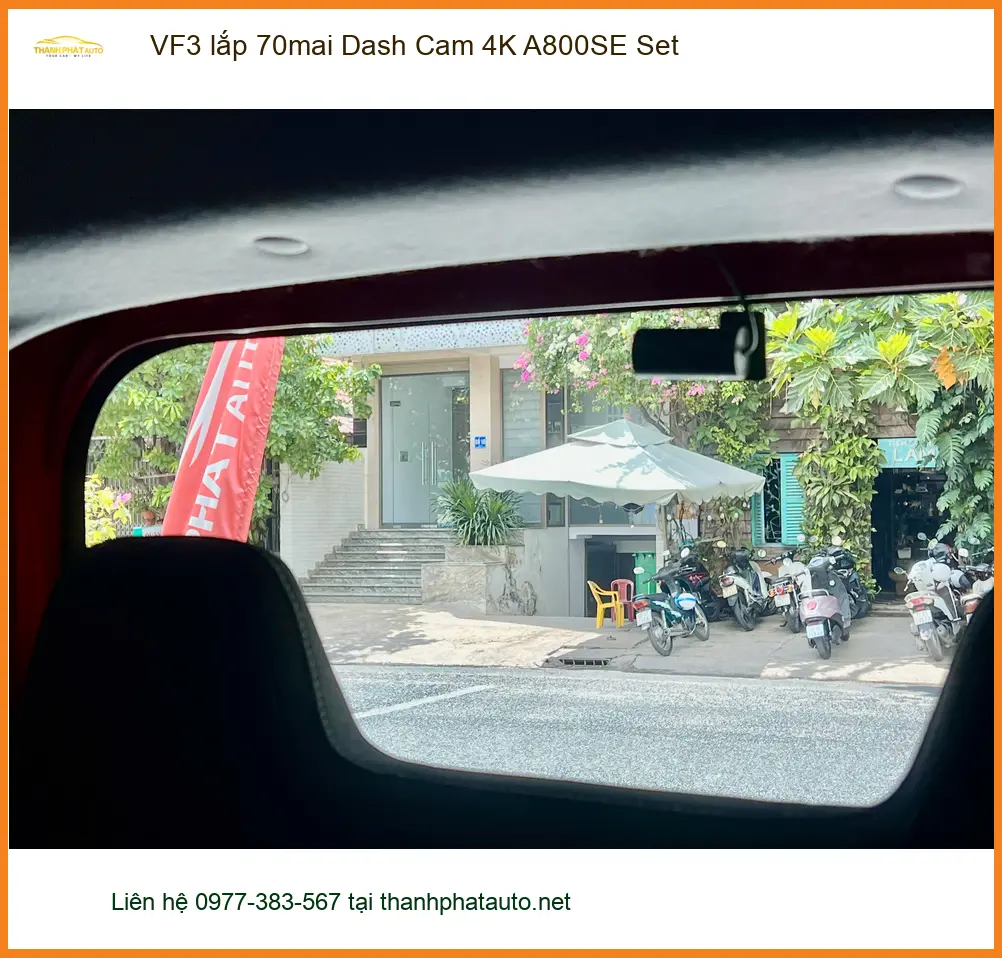 Anh Quang lắp 70mai Dash Cam 4K A800SE cho VF3 tại Hóc Môn để đảm bảo an toàn