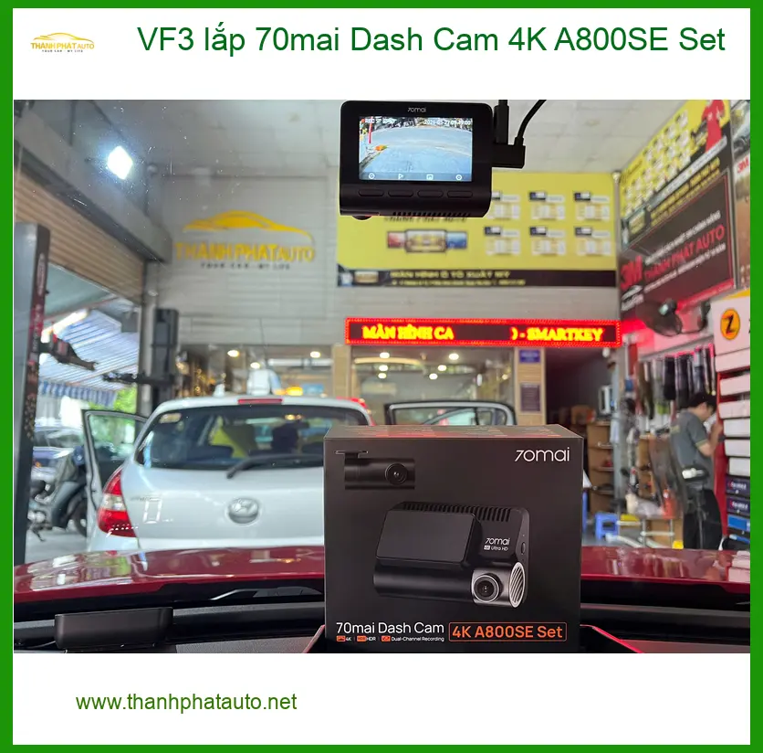 Anh Quang lắp 70mai Dash Cam 4K A800SE cho VF3 tại Hóc Môn để đảm bảo an toàn ảnh thực tế 2