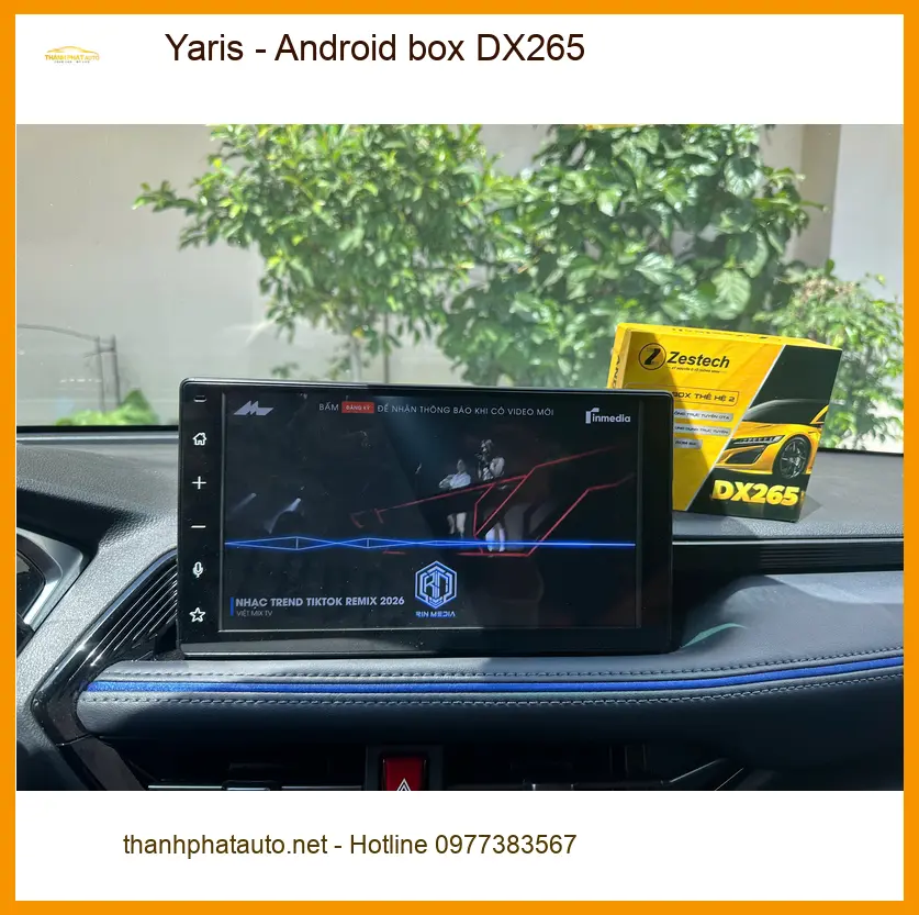 Anh Khang lắp Android Box DX265 cho Yaris tại Quận 3 tiện lợi ảnh thực tế 2