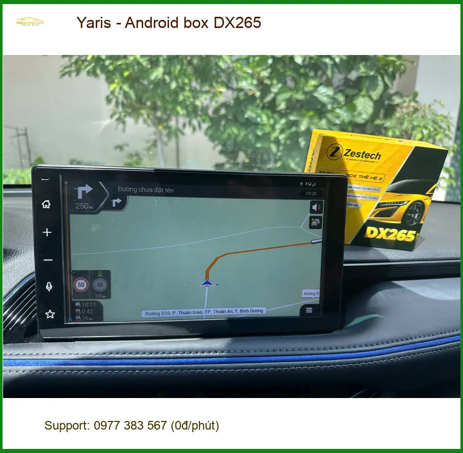 Chị Thảo lắp Android box DX265 cho Yaris Quận 8 vì cần giải trí khi chờ đón con tan học ảnh thực tế 4