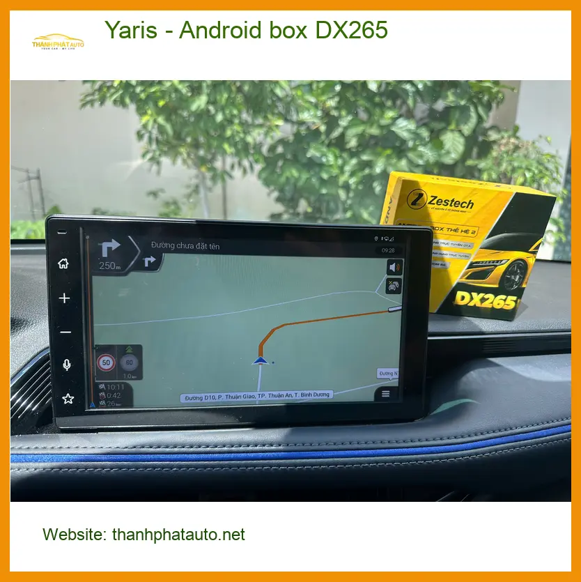 Chị Thảo lắp Android box DX265 cho Yaris tại Bình Chánh để giải trí trên xe