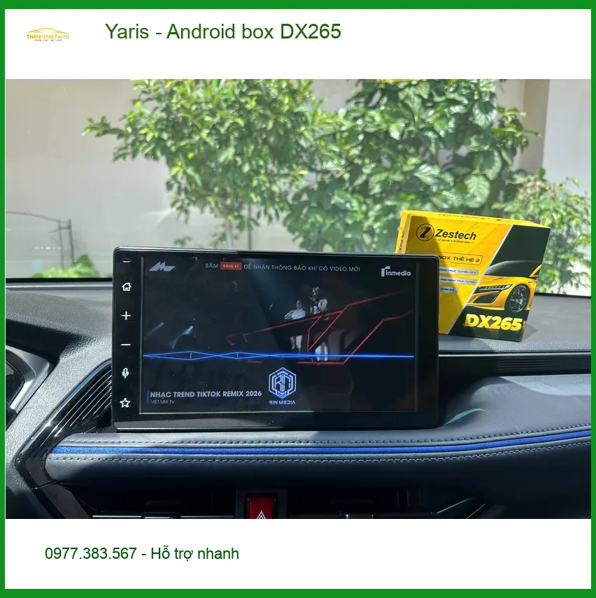 Chú Đạt lắp Android box DX265 cho Yaris ở Quận 2 để xem giải trí khi chờ đón cháu