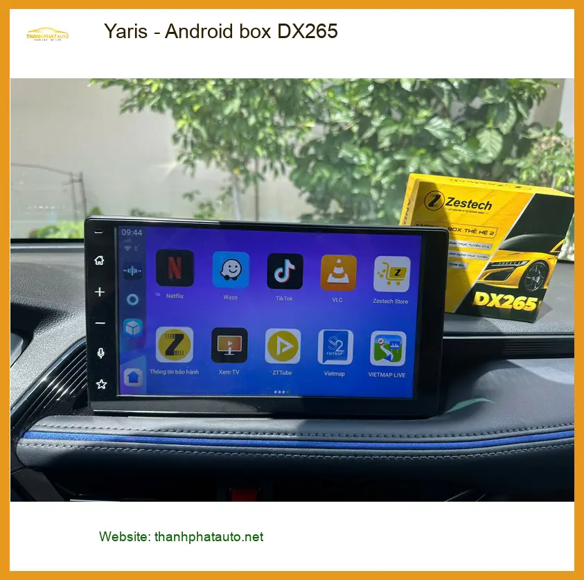 Chú Đạt lắp Android box DX265 cho Yaris ở Quận 2 để xem giải trí khi chờ đón cháu ảnh thực tế 2