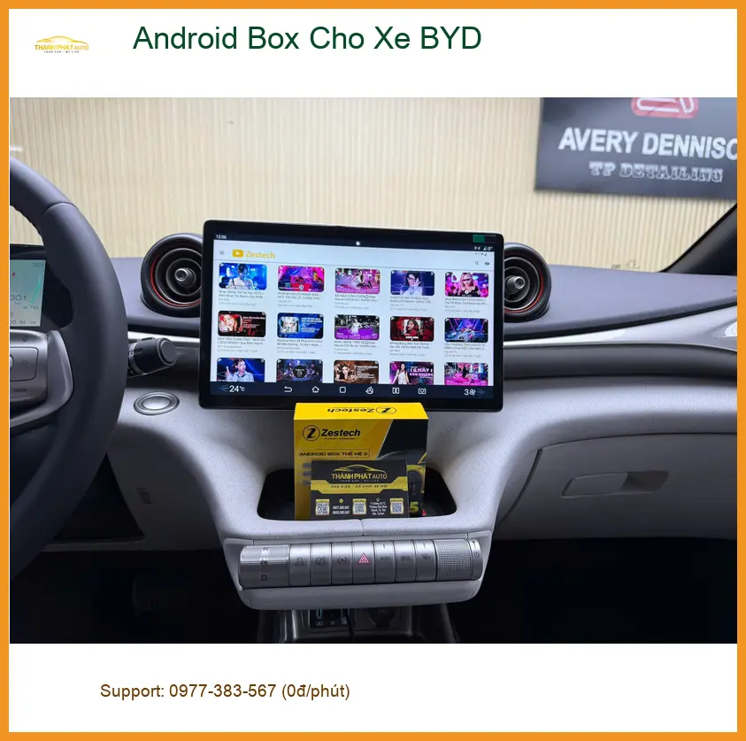 Anh Minh lắp Android Box cho xe BYD tại Quận 12 để nâng cao trải nghiệm lái