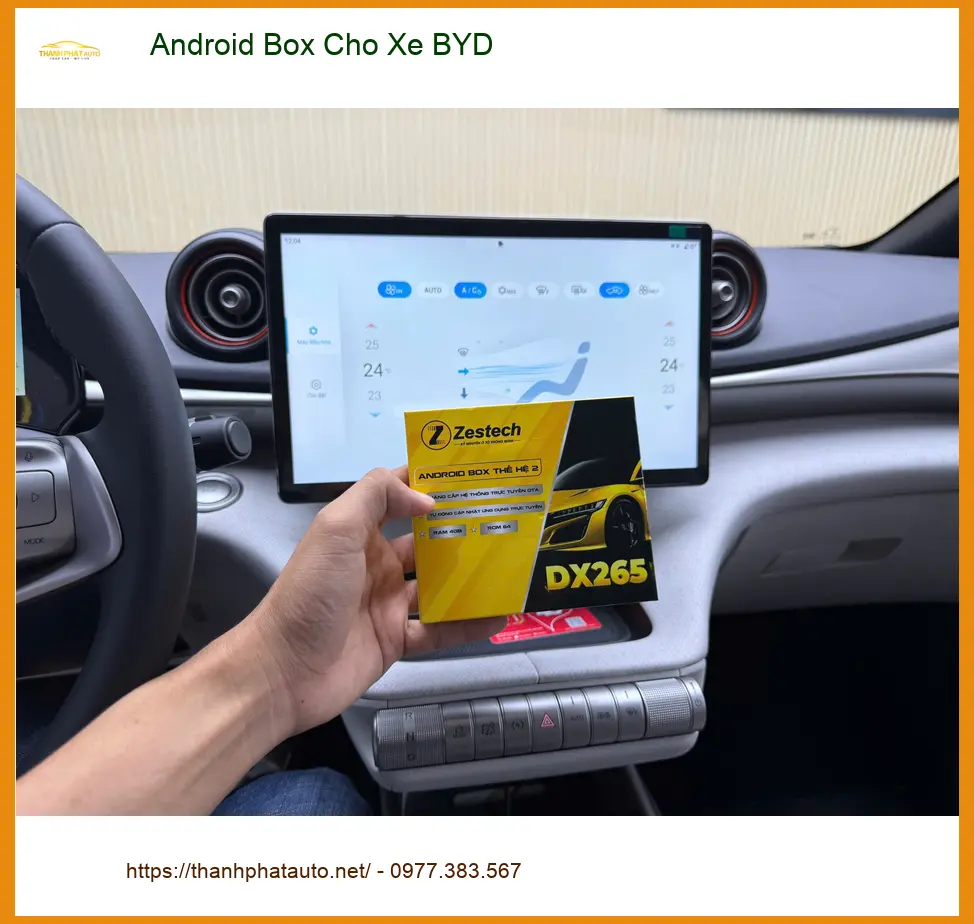 Anh Minh lắp Android Box cho xe BYD tại Quận 12 để nâng cao trải nghiệm lái ảnh thực tế 2