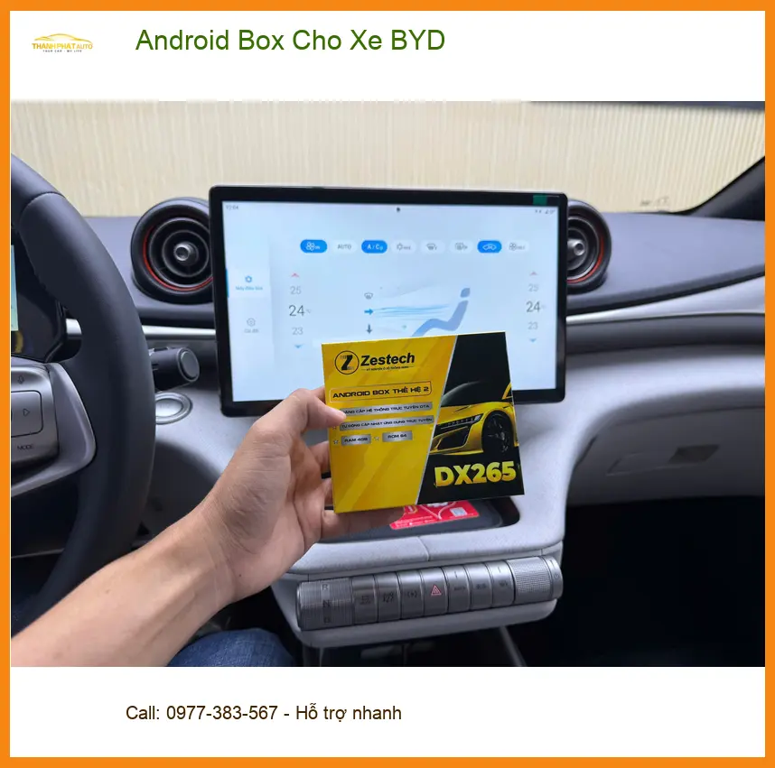 Chú Minh lắp Android Box cho BYD Atto 3 tại Hóc Môn trải nghiệm lái thông minh ảnh thực tế 5