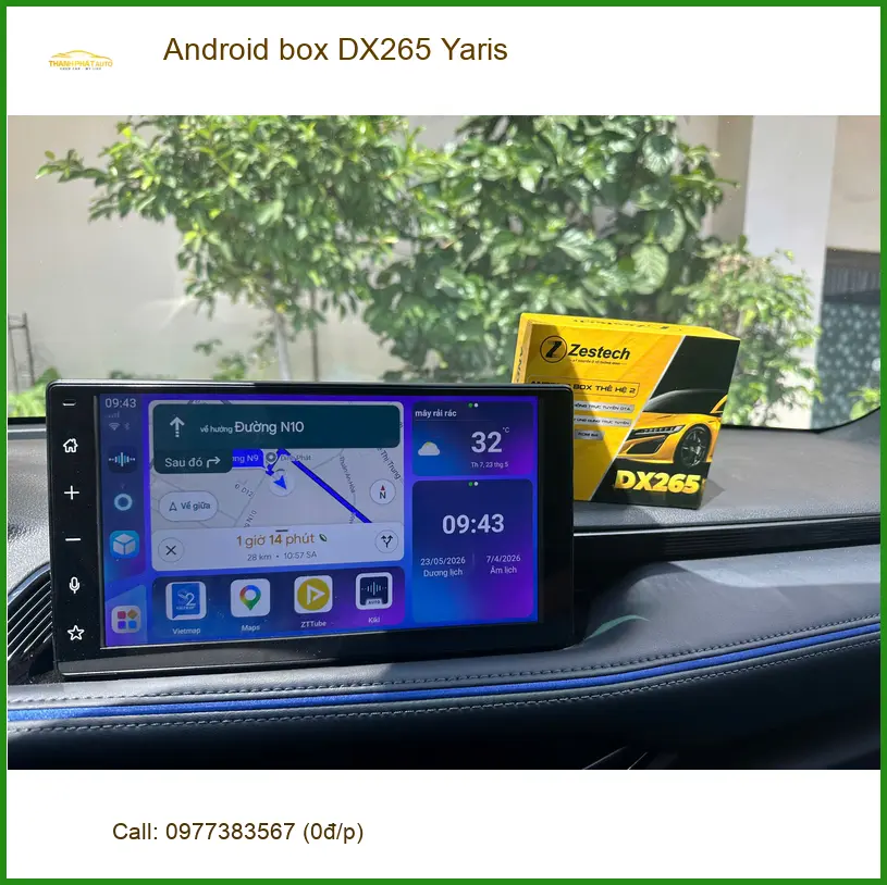 Anh Tấn lắp Android box DX265 cho Toyota Yaris Quận Tân Phú, nâng tầm giải trí mọi hành trình ảnh thực tế 2