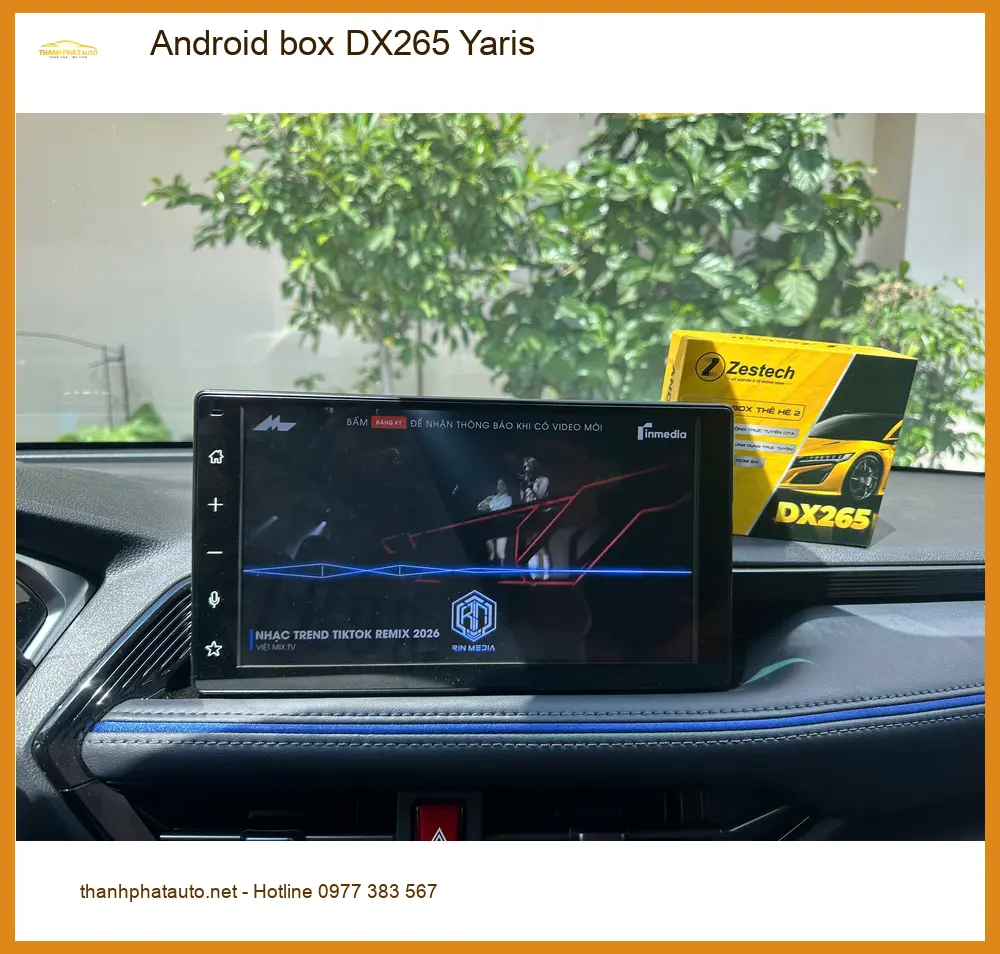 Anh Khôi lắp Android box DX265 cho Yaris ở Quận 7 để xem phim, nghe nhạc trực tuyến ảnh thực tế 2
