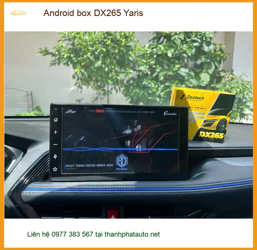 Anh Thanh lắp Android Box DX265 cho Toyota Yaris tại Quận 10 để giải trí thông minh hơn ảnh thực tế 4