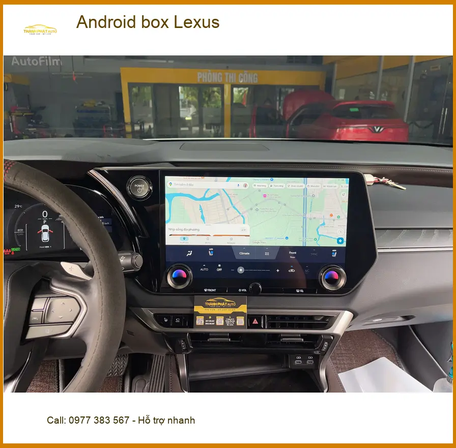 Chú Vĩnh lắp Android Box cho Lexus ES 300h tại Quận 1 để nâng cấp tính năng