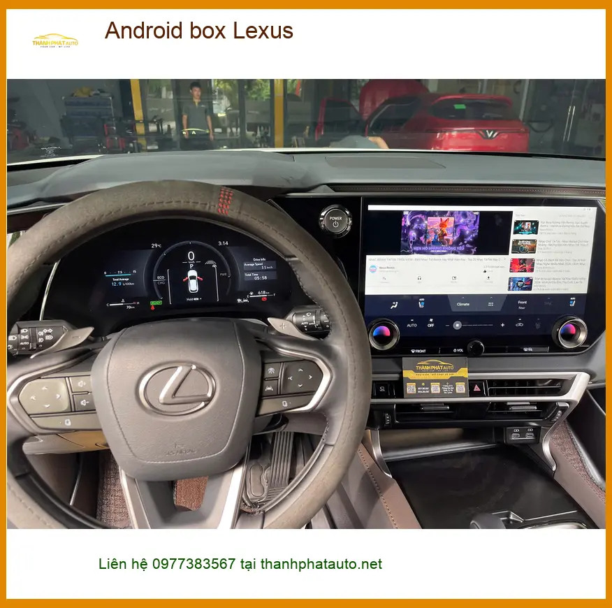 Chú Vĩnh lắp Android Box cho Lexus ES 300h tại Quận 1 để nâng cấp tính năng ảnh thực tế 2