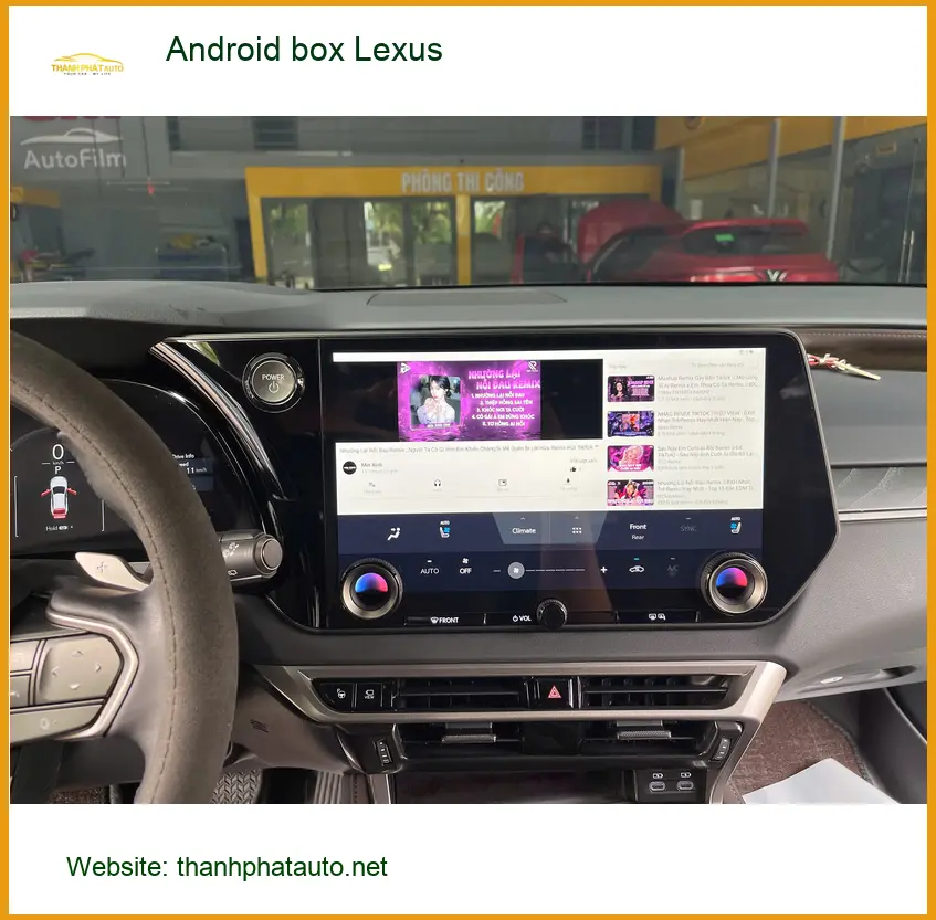 Chú Vĩnh lắp Android Box cho Lexus ES 300h tại Quận 1 để nâng cấp tính năng ảnh thực tế 4