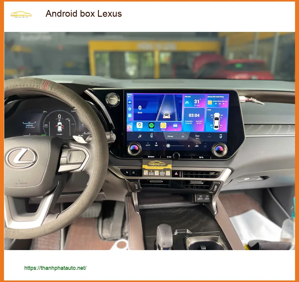Chị Thuỷ lắp Android box Lexus RX350 uy tín tại Quận Tân Bình để xem YouTube