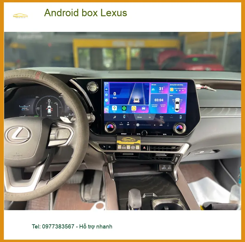 Anh Tấn lắp Android box Lexus cho Lexus ES 300h tại Quận 9 để tiện việc giải trí ảnh thực tế 3