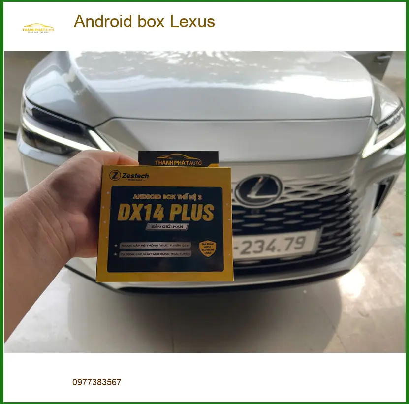 Chú Long lắp Android box Lexus RX 350 tại Quận Bình Tân để giải trí đa phương tiện