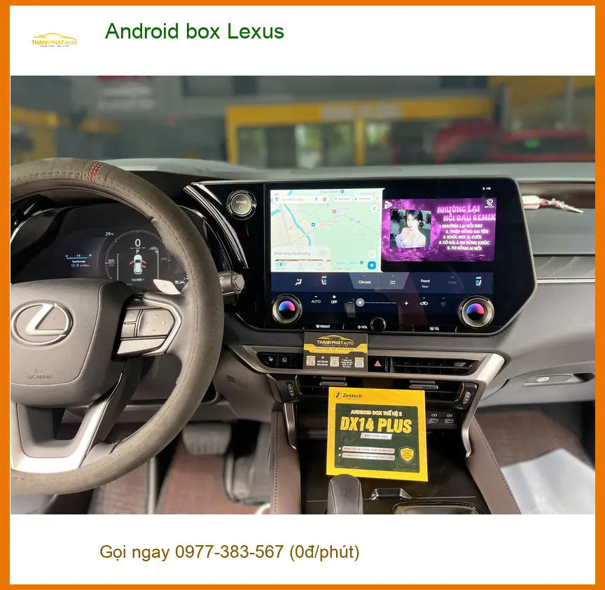 Chú Long lắp Android box Lexus RX 350 tại Quận Bình Tân để giải trí đa phương tiện ảnh thực tế 2
