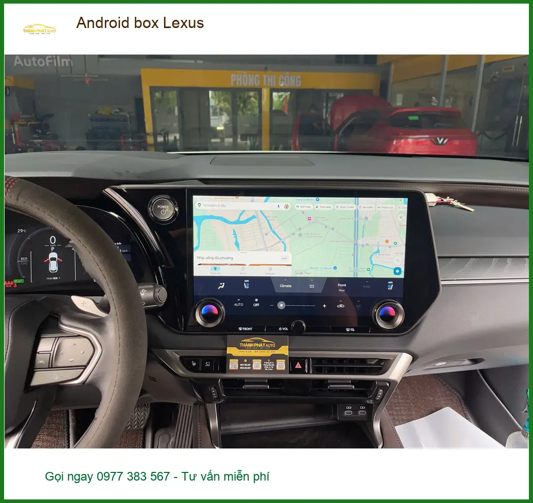 Chú Long lắp Android box Lexus RX 350 tại Quận Bình Tân để giải trí đa phương tiện ảnh thực tế 3