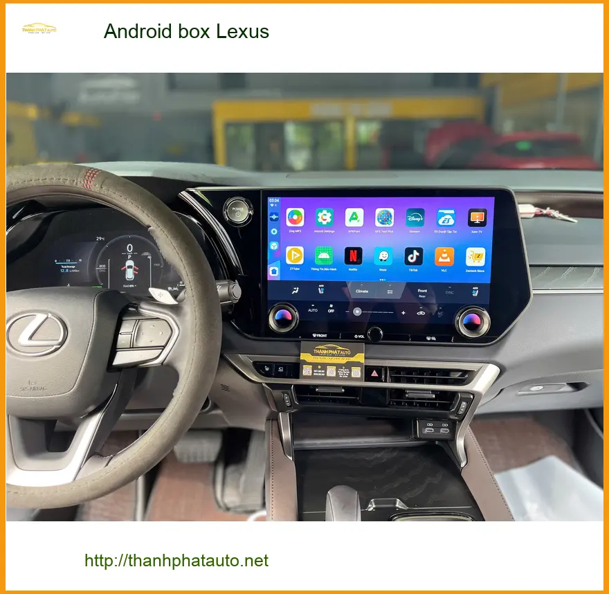 Chú Minh lắp Android box Lexus RX350 tại Quận 6 để xem YouTube và bản đồ ảnh thực tế 2