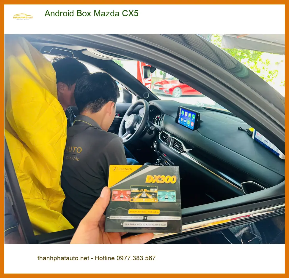 Anh Tùng lắp Android Box Mazda CX5 tại Thủ Đức để nâng tầm giải trí trên xe ảnh thực tế 3