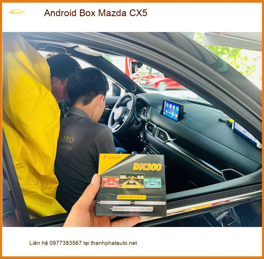 Chú Minh Lắp Android Box Mazda CX5 tại Bình Chánh để xem YouTube tiện lợi hơn ảnh thực tế 3