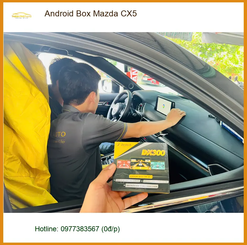 Anh Văn Hùng lắp Android Box Mazda CX5 tại Quận 2 thỏa sức giải trí ảnh thực tế 2