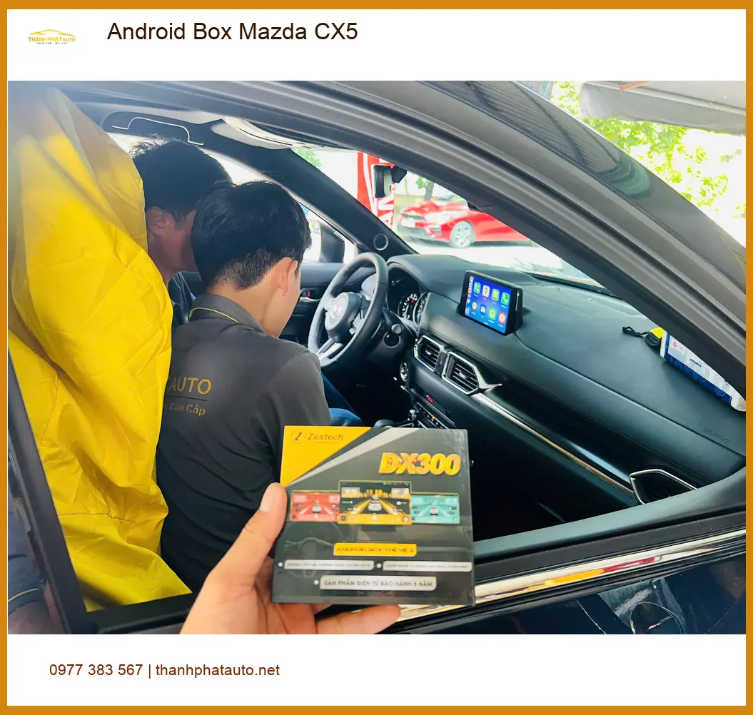 Anh Văn Hùng lắp Android Box Mazda CX5 tại Quận 2 thỏa sức giải trí ảnh thực tế 3