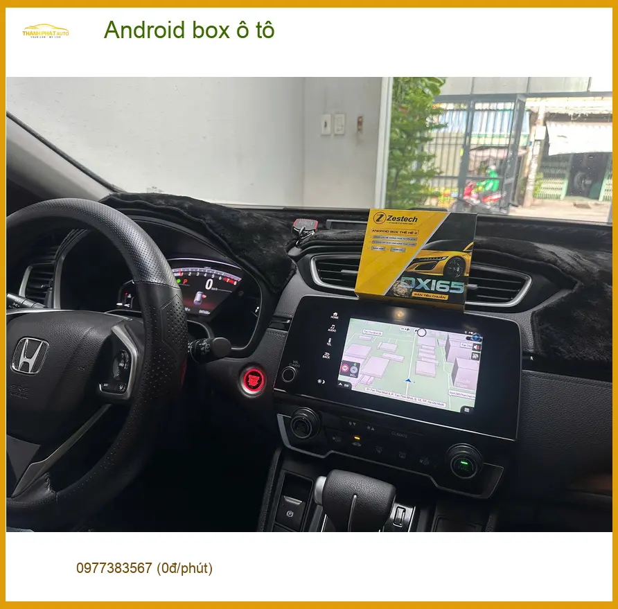 Anh Phong lắp Android box ô tô Quận Thủ Đức cho Honda CR-V xem YouTube