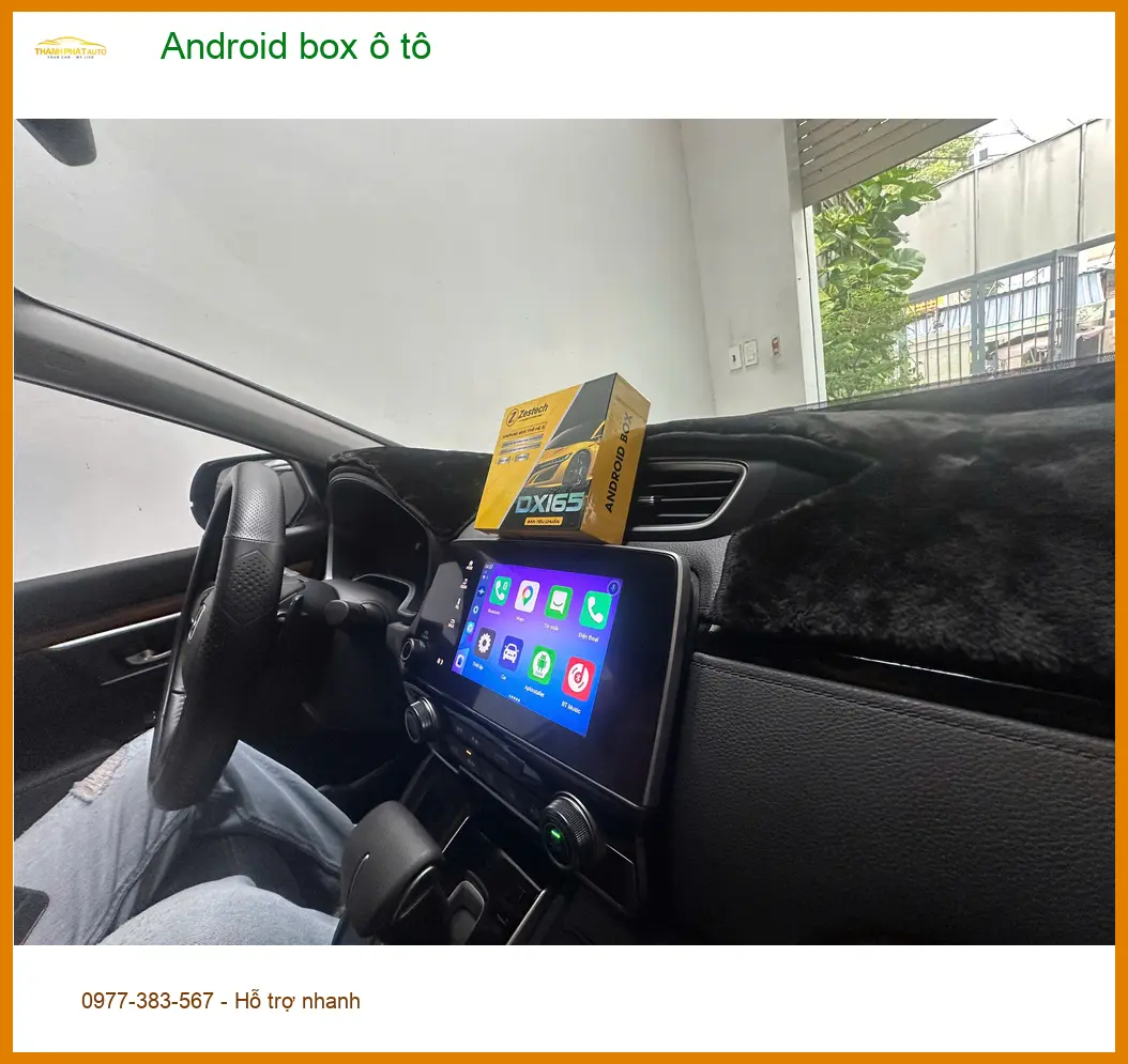 Anh Phong lắp Android box ô tô Quận Thủ Đức cho Honda CR-V xem YouTube ảnh thực tế 2
