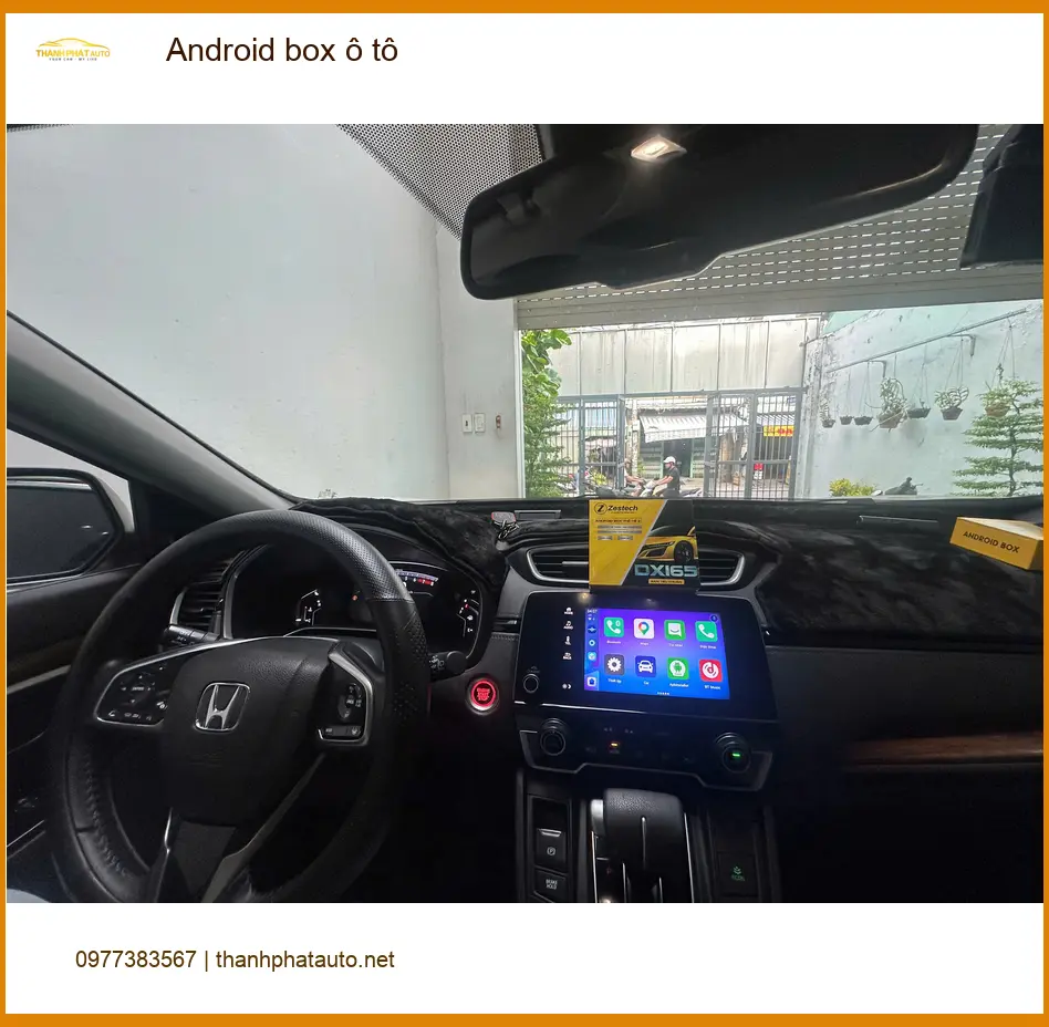 Anh Phong lắp Android box ô tô Quận Thủ Đức cho Honda CR-V xem YouTube ảnh thực tế 3