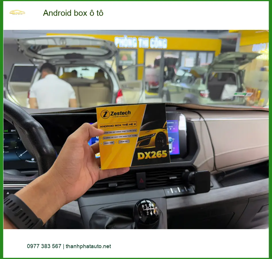 Anh Tùng lắp Android box ô tô Honda CRV tại Quận 9 giải trí thông minh