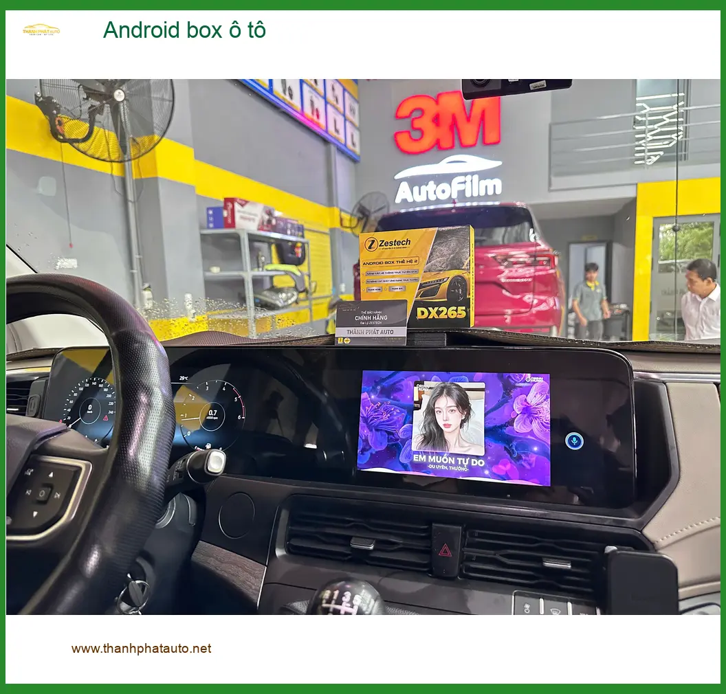 Anh Tùng lắp Android box ô tô Honda CRV tại Quận 9 giải trí thông minh ảnh thực tế 3