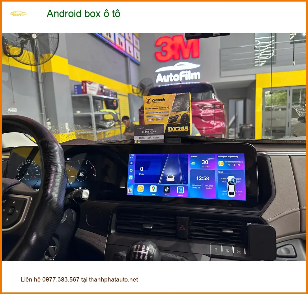 Anh Tùng lắp Android box ô tô Honda CRV tại Quận 9 giải trí thông minh ảnh thực tế 5