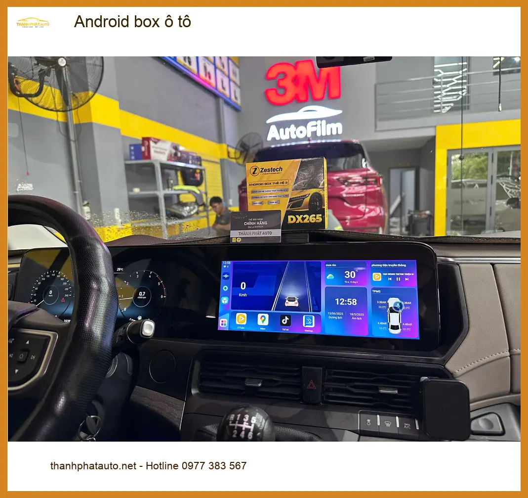 Chú Long lắp Android Box ô tô Hyundai Accent tại Quận Bình Thạnh