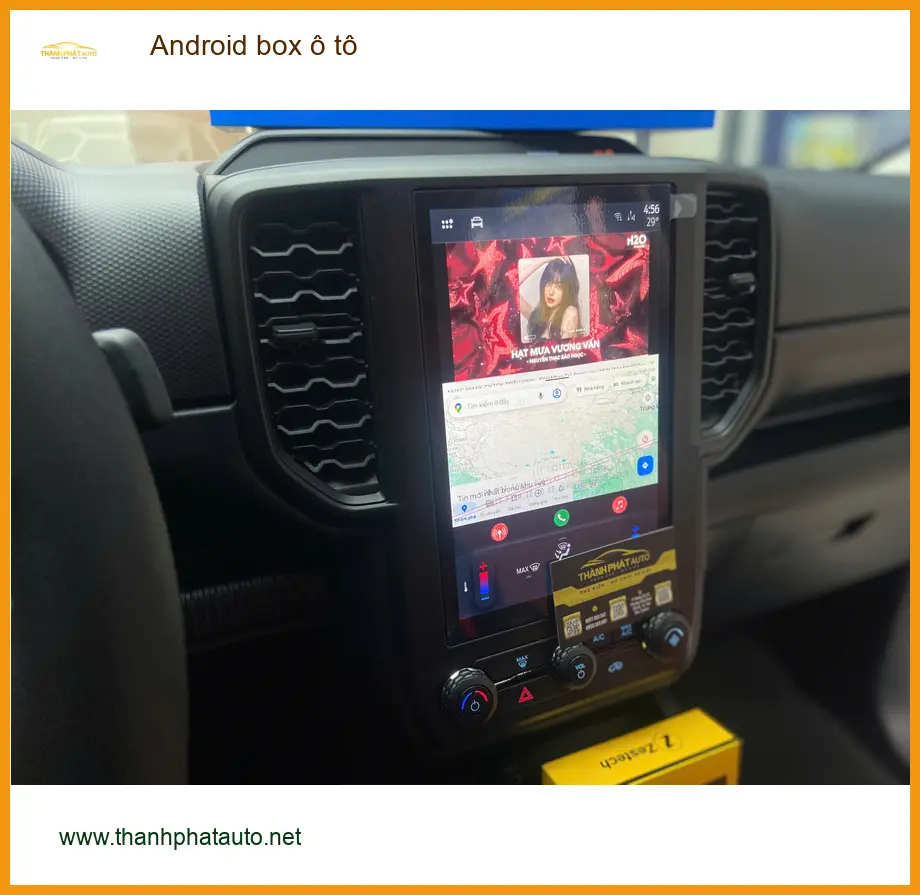 Anh Duy lắp Android box ô tô cho Hyundai Accent tại Quận 10