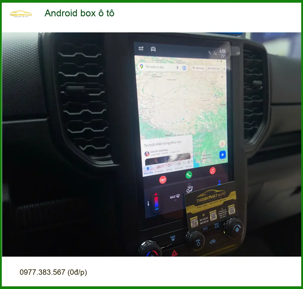 Anh Tuấn Kiệt lắp Android box ô tô cho Mazda CX-5 tại Gò Vấp để giải trí trên xe