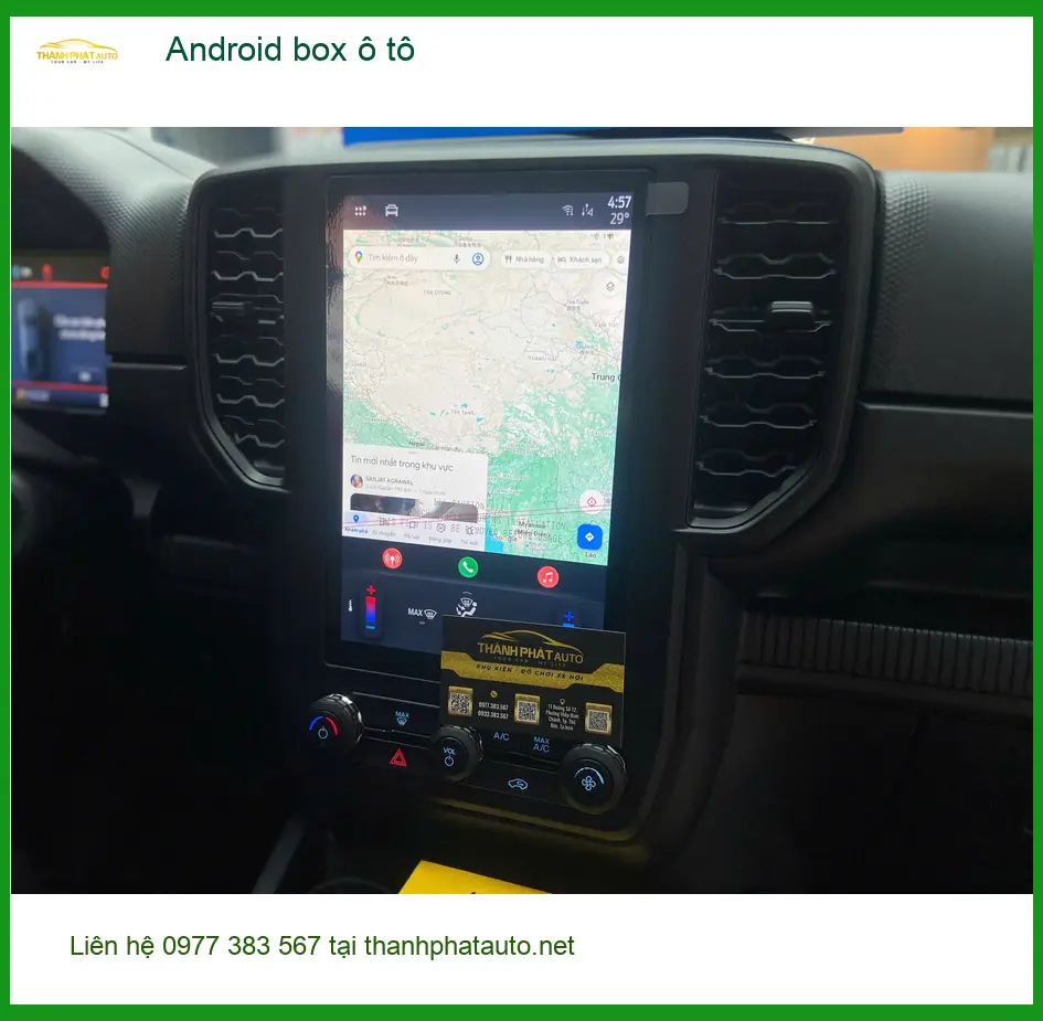 Anh Tuấn Kiệt lắp Android box ô tô cho Mazda CX-5 tại Gò Vấp để giải trí trên xe ảnh thực tế 4