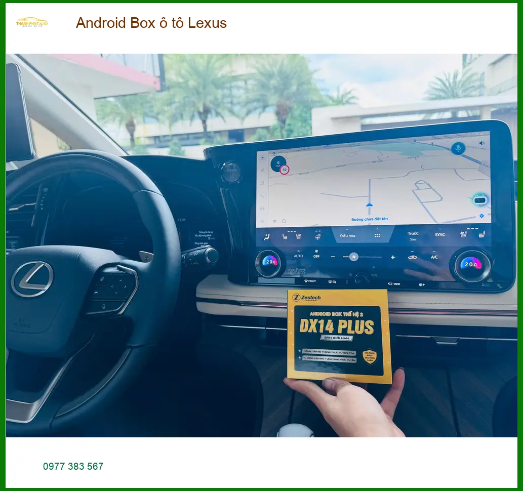 Chú Phước lắp Android Box ô tô Lexus NX300 tại Quận 9 chính hãng ảnh thực tế 4