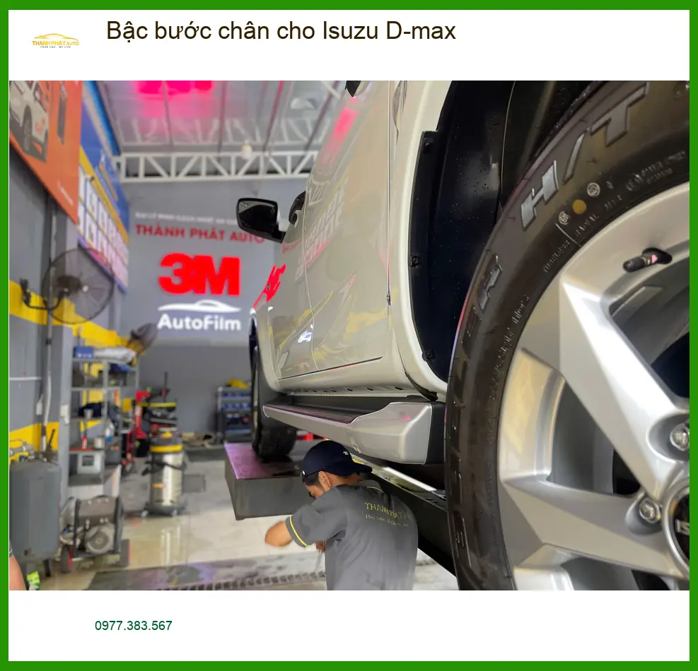 Anh Tùng lắp bậc bước chân cho Isuzu D-max Quận Bình Tân để xe cứng cáp hơn ảnh thực tế 2