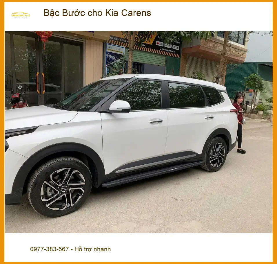 Anh Khang lắp Bậc Bước cho Kia Carens Quận 10 để gia đình tiện lên xuống ảnh thực tế 4