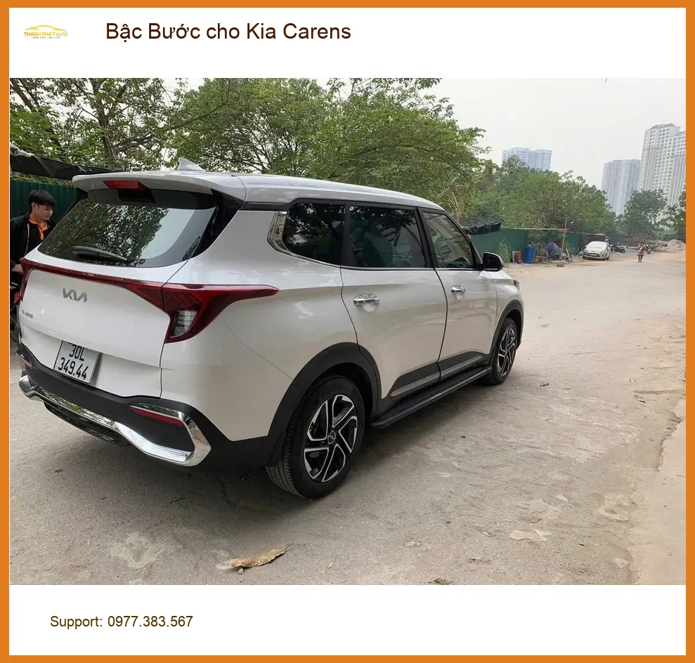 Bác Lâm lắp Bậc Bước cho Kia Carens tại Quận Huyện Cần Giờ để tiện lên xuống xe ảnh thực tế 5