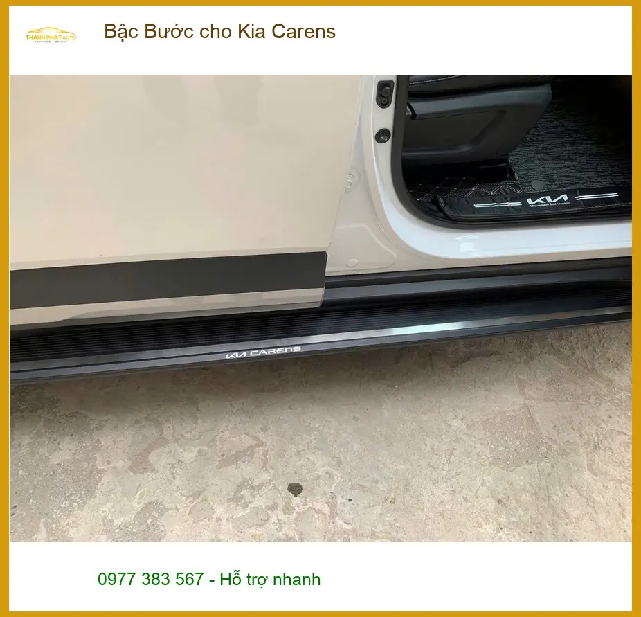 Chị Lan Anh lắp Bậc Bước cho Kia Carens ở Bình Chánh vì có trẻ nhỏ ảnh thực tế 3