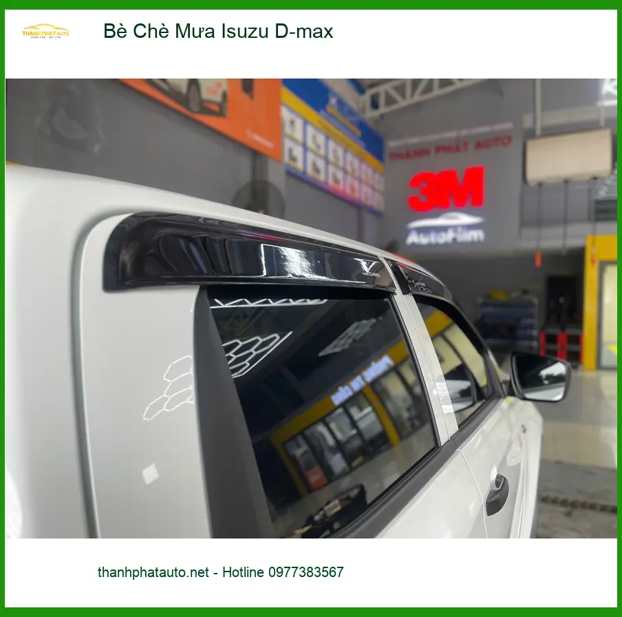 Anh Tấn Lắp Bè Che Mưa Isuzu D-max Tại Hóc Môn Để Giảm Hắt Nước Khi Mưa