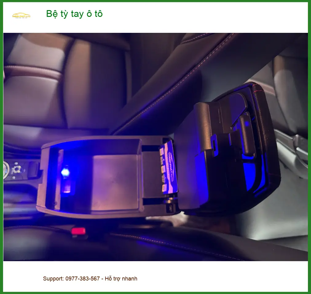 Chị Thảo lắp bệ tỳ tay ô tô cho Hyundai Accent tại Quận 4 cho tiện ảnh thực tế 4