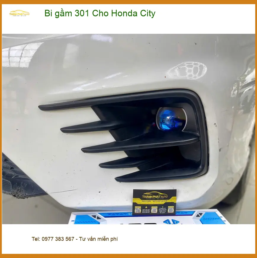 Chú Minh lắp Bi gầm 301 cho Honda City tại Quận Tân Bình vì đèn zin quá yếu ảnh thực tế 2