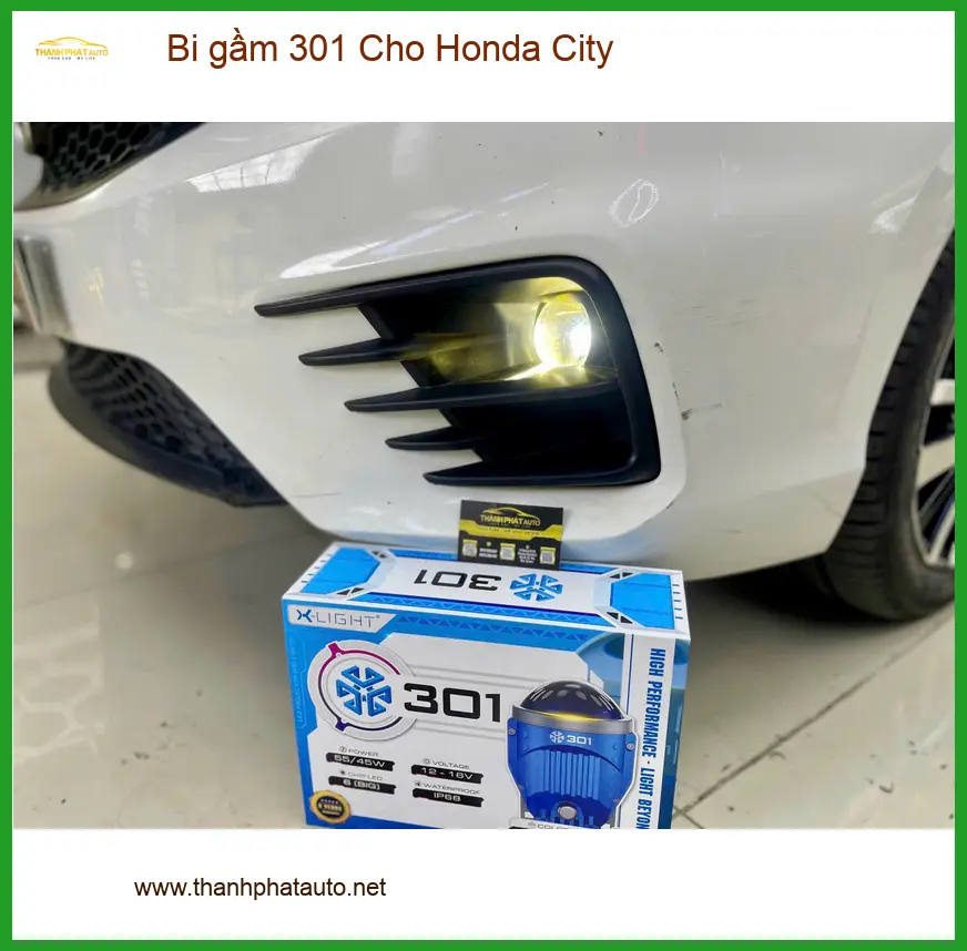 Anh Tùng lắp bi gầm 301 Honda City Quận Bình Tân cải thiện ánh sáng đêm ảnh thực tế 2
