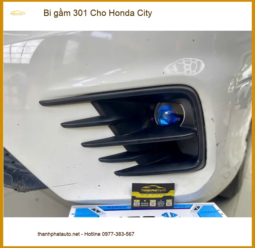 Anh Khải độ bi gầm 301 cho Honda City Quận 1 vì đèn zin mờ khi lái đêm ảnh thực tế 4