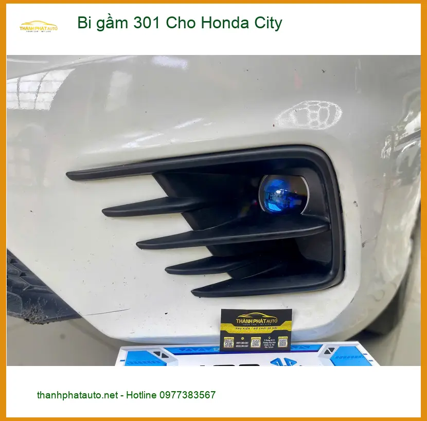 Anh Khải độ bi gầm 301 cho Honda City tại Quận 8 vì đèn zin quá yếu khi lái đêm ảnh thực tế 2