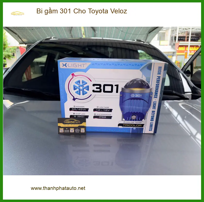 Anh Khang lắp Bi gầm 301 cho Toyota Veloz để cải thiện tầm nhìn đêm ở Quận 12 ảnh thực tế 5