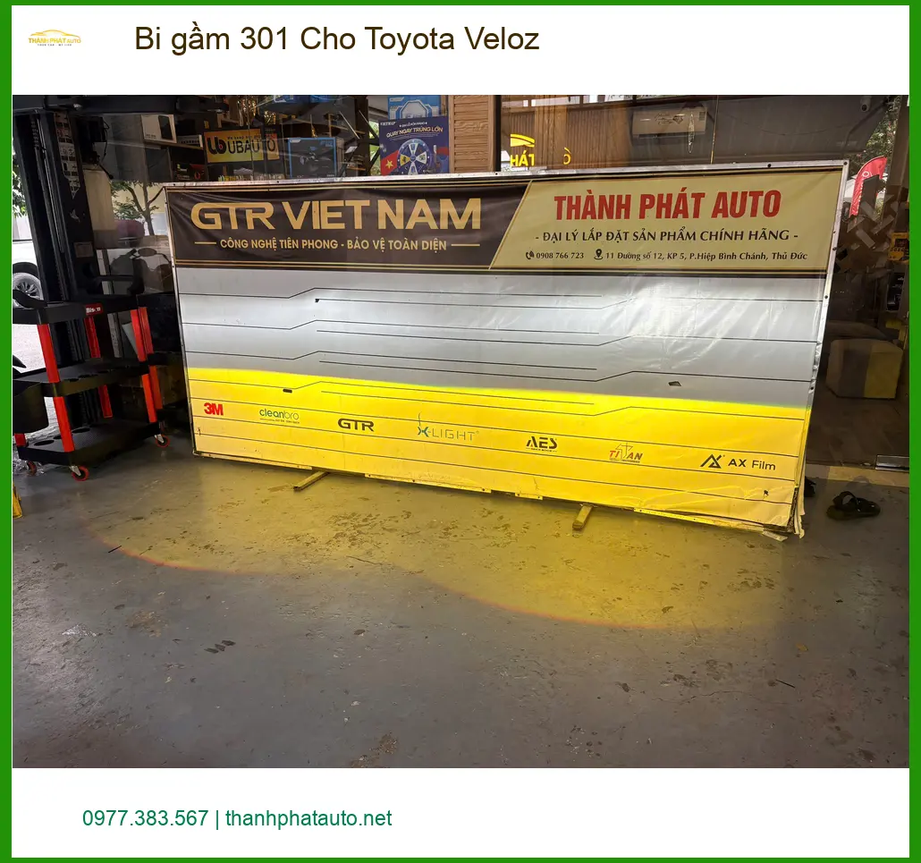 Chú Minh Nhật nâng cấp bi gầm 301 cho Toyota Veloz tại Hóc Môn vì đèn zin quá tối ảnh thực tế 4